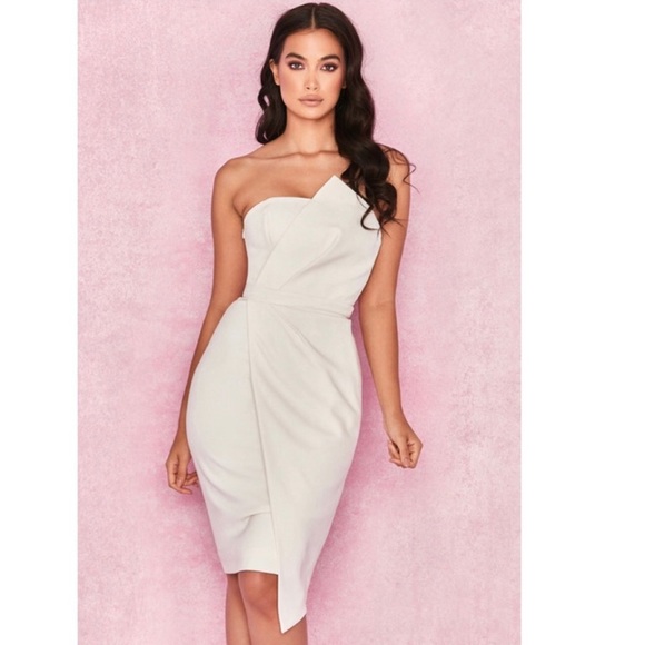 SOLD✨House of CB UMA dress- white - Picture 1 of 6